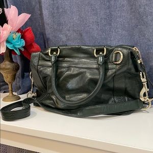 Rebecca Minkoff Leather Satchel Deep Forest Green
